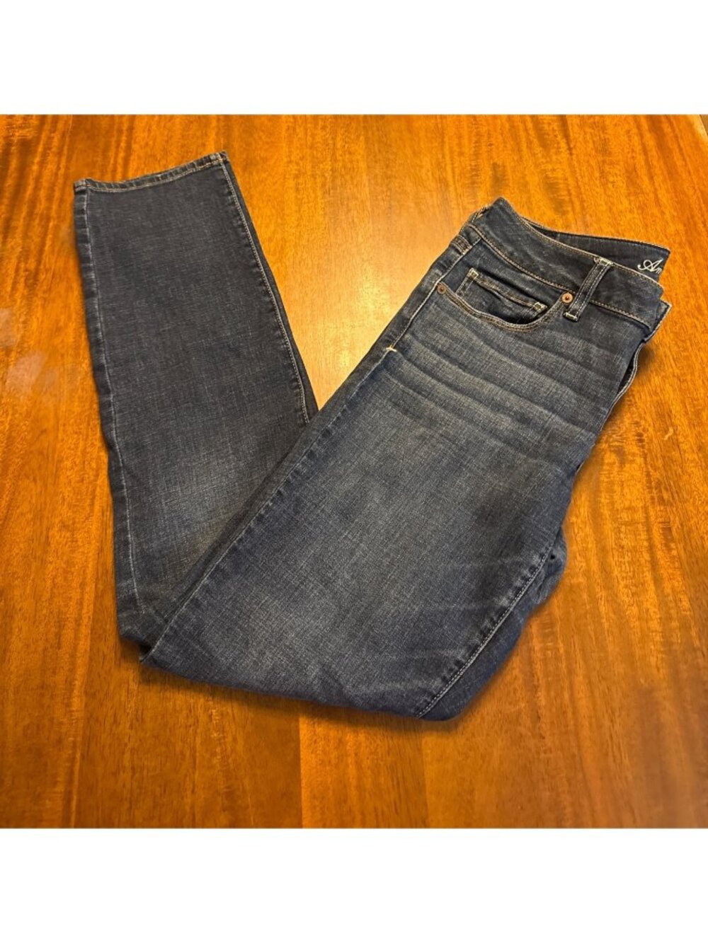 American Eagle Womens Super Stretch Skinny Jeans Size 12 Medium Wash